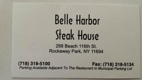 Belle Harbor Steak House